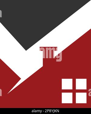 real estate solution logo template Icon Illustration Brand Identity. Isolated and flat illustration. Vector graphic Stock Vector