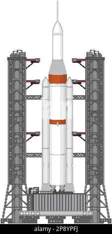 Rocket Launch Scaffolding Vector illustration Stock Vector Image & Art ...