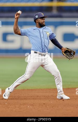 Tampa Bay Rays shortstop Osleivis Basabe against the Cleveland