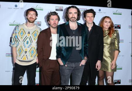 Santa Monica, USA. 09th Mar, 2023. The Coronas arrives The 17th annual Oscar Wilde Awards held at Bad Robot in Santa Monica, CA on Thursday, March 9, 2023 . (Photo By Juan Pablo Rico/Sipa USA) Credit: Sipa USA/Alamy Live News Stock Photo