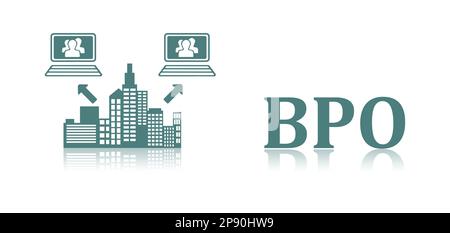 Illustration of a bpo concept Stock Photo