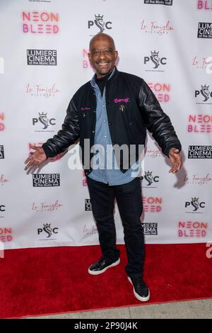Los Angeles, CA March 9, 2023, Actor David Joyner attends 'Neon Bleed' Los Angeles Premiere at Lumiere Music Hall, Los Angeles, CA March 9, 2023 Stock Photo