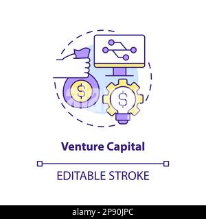 Venture capital concept icon Stock Vector