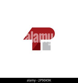 P Home Logo Design. Real Estate Logo Vector Stock Vector