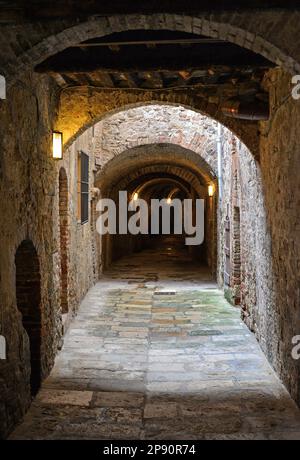 Colle di Val d'Elsa (Siena, Italy) - This suggestive medieval town in Tuscany region is renowned for the production of crystal glassware and art Stock Photo