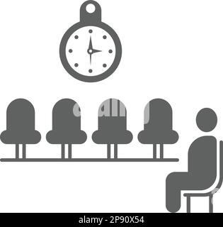 Waiting room icon / vector graphics. Beautiful design and fully editable vector for commercial, print media, web or any type of design projects. Stock Vector