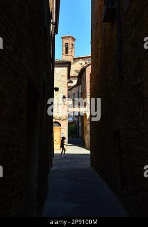 Città della Pieve (Italy) - A suggestive old town in province of Perugia, Umbria region, with renaissance architecture. Here the historical center Stock Photo