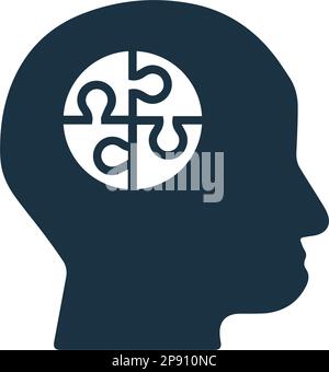 SEO idea icon. Simple vector illustration isolated on a white background Stock Vector