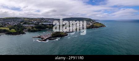 Ilfracombe, North Devon Drone Aerial Panoramic Photo Stock Photo