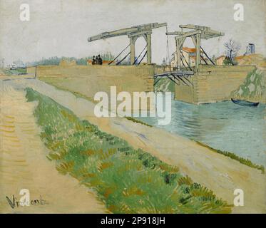The Langlois bridge 1888 by Vincent van Gogh Stock Photo
