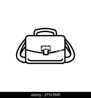 Outline camera bag vector icon. Camera bag illustration for web, mobile apps, design. Camera bag vector symbol. Stock Vector