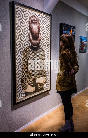 London, UK. 10th Mar, 2023. Preview of the Post-War & Contemporary Art sale at Bonhams New Bond Street, London. The sale takes place on 16 March. Credit: Guy Bell/Alamy Live News Stock Photo