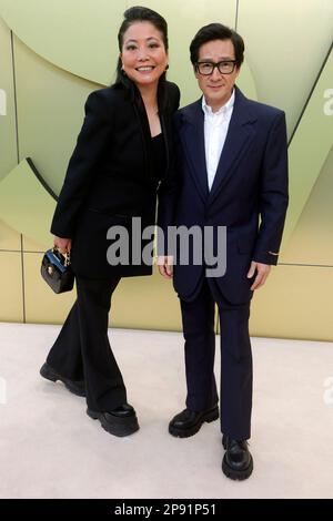 Los Angeles, United States. 09th Mar, 2023. Echo Quan and Jonathan Ke Quan attend at the Versace FW23 Show held at the Pacific Design Center in West Hollywood, Los Angeles, CA, UA on Thursday, March 9, 2023. Photo by Fati Sadou/ABACAPRESS.COM Credit: Abaca Press/Alamy Live News Stock Photo