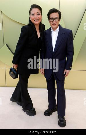 Los Angeles, United States. 09th Mar, 2023. Echo Quan and Jonathan Ke Quan attend at the Versace FW23 Show held at the Pacific Design Center in West Hollywood, Los Angeles, CA, UA on Thursday, March 9, 2023. Photo by Fati Sadou/ABACAPRESS.COM Credit: Abaca Press/Alamy Live News Stock Photo