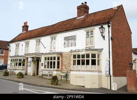 The Bell public house in Ramsbury, Wiltshire. Stock Photo