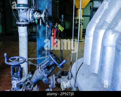 The inner workings of a modern factory in Detroit,MI USA Stock Photo