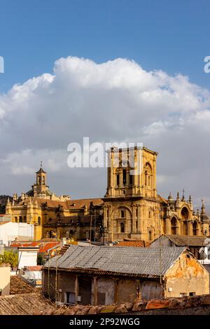 Granada Cathedral or Cathedral of the Incarnation, Catedral de Granada, Santa Iglesia Catedral Metropolitana de la Encarnación de Granada Spain. Stock Photo