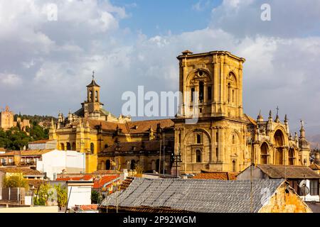 Granada Cathedral or Cathedral of the Incarnation, Catedral de Granada, Santa Iglesia Catedral Metropolitana de la Encarnación de Granada Spain. Stock Photo