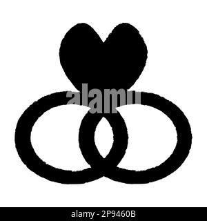 Black logotype of wedding store Stock Vector