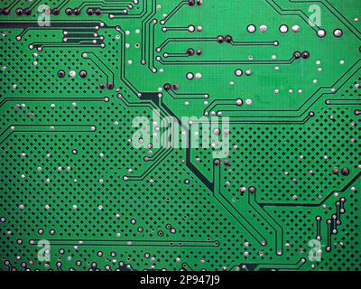 Electronic circuit board background. Digital high-tech texture. Stock Photo