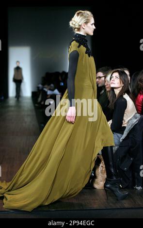 The fall 2009 collection of Max Azria is modeled in New York's Bryant Park during Fashion Week, Tuesday, Feb. 17, 2009. ( AP Photo/Stuart Ramson)