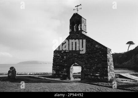 Photograph by © Jamie Callister. St. Brynach's Church, Pembrokeshire, South West  Wales, 13th of February, 2023 Stock Photo