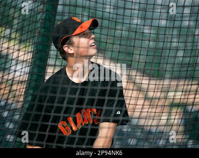 This is a 2021 photo of Buster Posey of the San Francisco Giants baseball  team. This image reflects the San Francisco Giants active roster as of  Tuesday, Feb. 23, 2021 when this