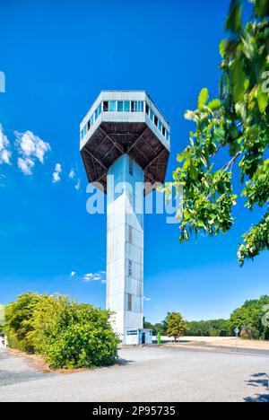 Bavarian Tower, former border, Green Belt, observation tower, Zimmerau, Sulzdorf an der Lederhecke, Germany, Europe, Stock Photo