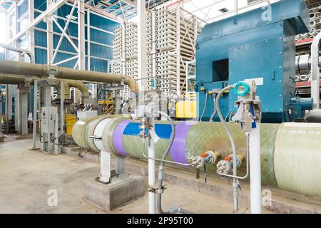 The reverse osmosis equipment in a desalination plant Stock Photo - Alamy