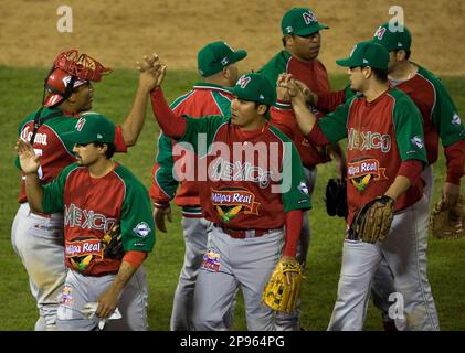 Players of Leones de Ponce of Puerto Rico celebrate their victory