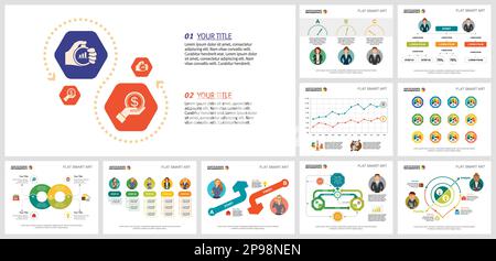 Juicy infochart infochart layout set Stock Vector