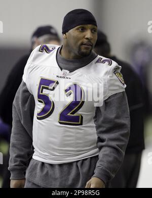 Wearing his two Super Bowl rings, former Baltimore Ravens linebacker Ray  Lewis addresses the crowd at halftime during the his induction into the  team's Ring of Honor in Baltimore, Maryland, on Sunday