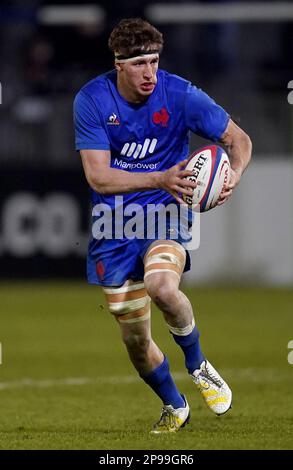 Oscar Jegou during the 6 or Six Nations Championship rugby match France