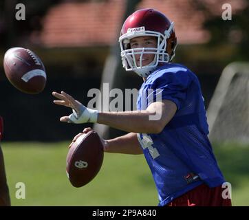 Oklahoma's Heisman winning quarterback Sam Bradford smiles while fielding  questions from reports during a news conference Saturday, Jan 3, 2009 in  Fort Lauderdale, Fla. Florida plays Oklahoma in the BCS Championship NCAA