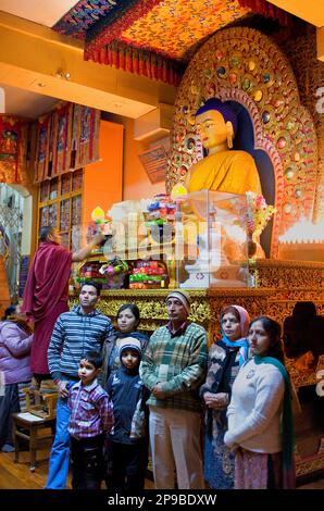 Namgyal Monastery,in Tsuglagkhang complex. McLeod Ganj, Dharamsala, Himachal Pradesh state, India, Asia Stock Photo