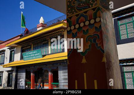 Library of tibetan works and archives, Dharamsala, Himachal Pradesh state, India, Asia Stock Photo