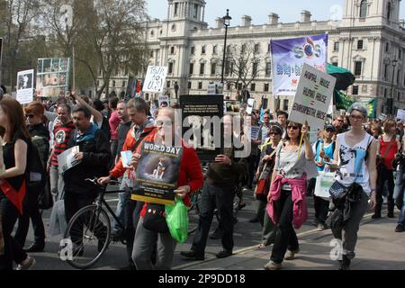 World Day for Animals in Laboratories, London, 24th April, 2010 Stock Photo