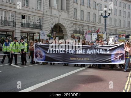 World Day for Animals in Laboratories, London, 24th April, 2010 Stock Photo