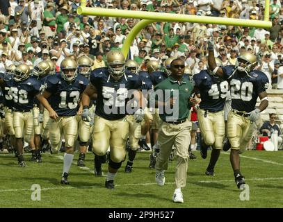 Jeff Samardzija honors his Notre Dame football coach, Tyrone Willingham