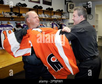 Dave Schultz Philadelphia Flyers & Terry O'Reilly Boston Bruins