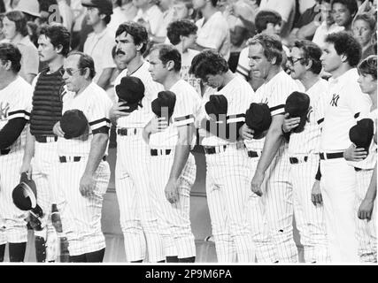 August 3, 1979: Somebody's missing: heartbroken Yankees play first