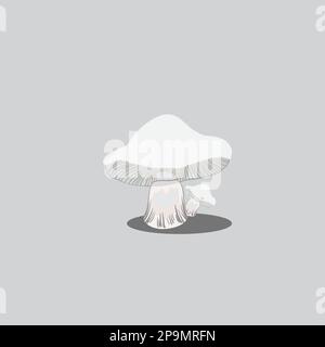 mushrooms vector art on white background. Stock Vector