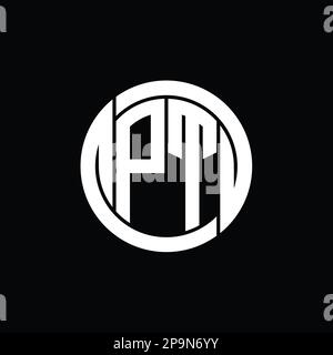 TP monogram shield inside circle isolated shape vector images design ...