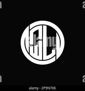 LQ Logo monogram shield inside circle isolated shape vector images ...