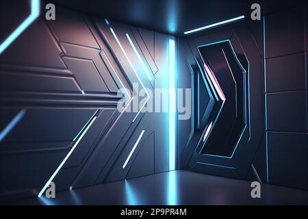 abstract illustrations in the form of geometric triangles and polygons creating a bright background Stock Photo