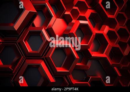 abstract illustrations in the form of geometric triangles and polygons creating a bright background Stock Photo