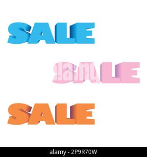 Sale 3d Text Stock Vector
