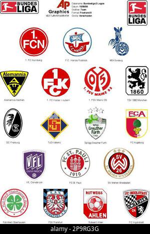 Gra106 Grafik Bundesliga 1 Logos - Zeichnungen Der Aktuellen 