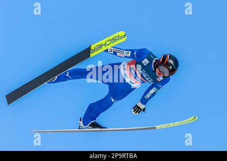 Ryota Yamamoto from Japan during the men's combined jump in