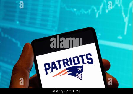 American Football Conference – AFC, professional american football club,  silhouette of NFL trophy, logo of the club in background Stock Photo - Alamy